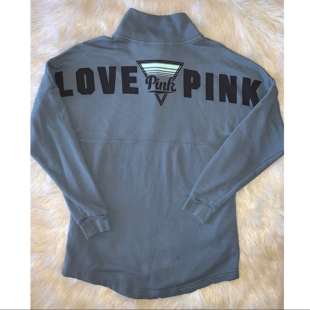 VS PINK Pullover quarter button
